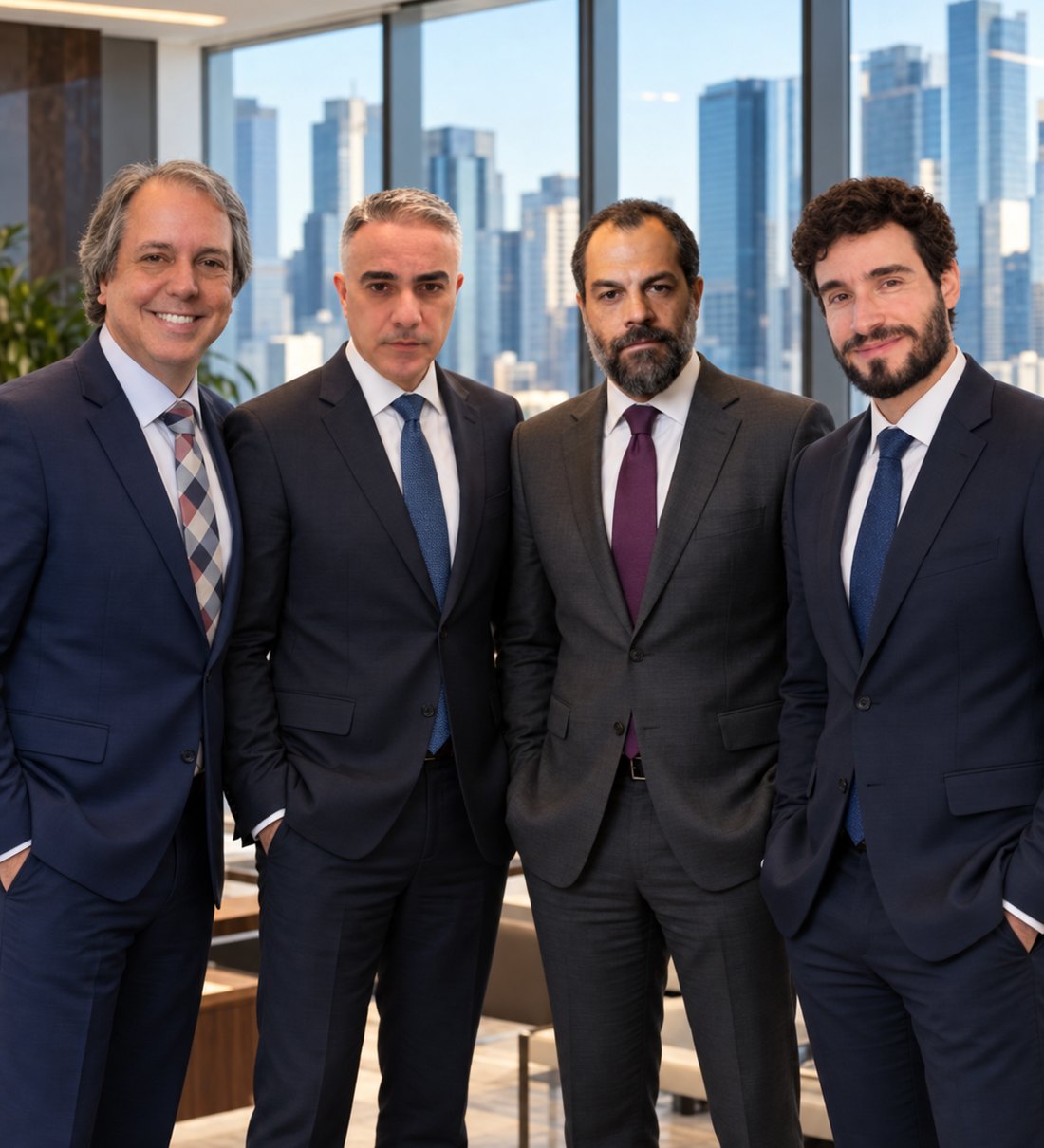 Equipe do SGF Advogados: Dr. Leonardo Schayer Dias, Dr. Marcu Antônio Gonçalves, Dr. Bernardo Gonçalves da Fonseca e Dr. Guilherme Henrique Barbosa de Souza